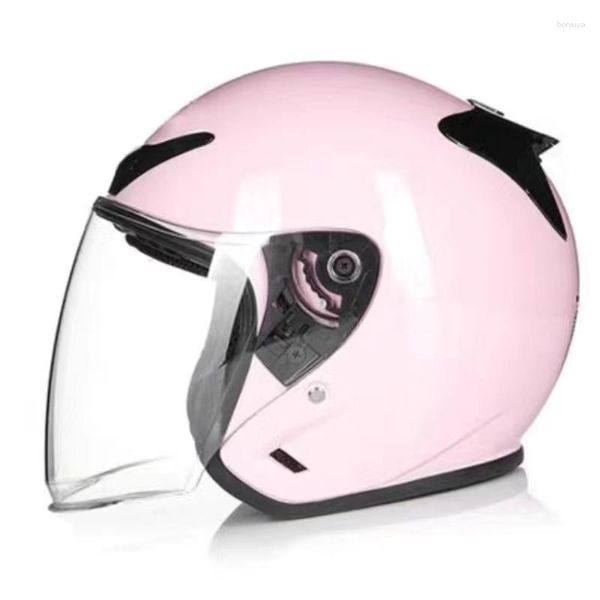 Caschi da moto Casco universale Four Seasons con visiera parasole adatto per auto elettriche maschili e femminili per adulti