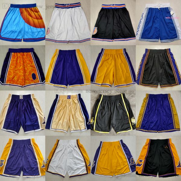 Clássico Retro Malha Basquete Shorts Homem Filme Respirável Ginásio Treinamento Praia Calças Sweatpants Pant Curto Dourado Amarelo Ouro Roxo Branco Azul Preto