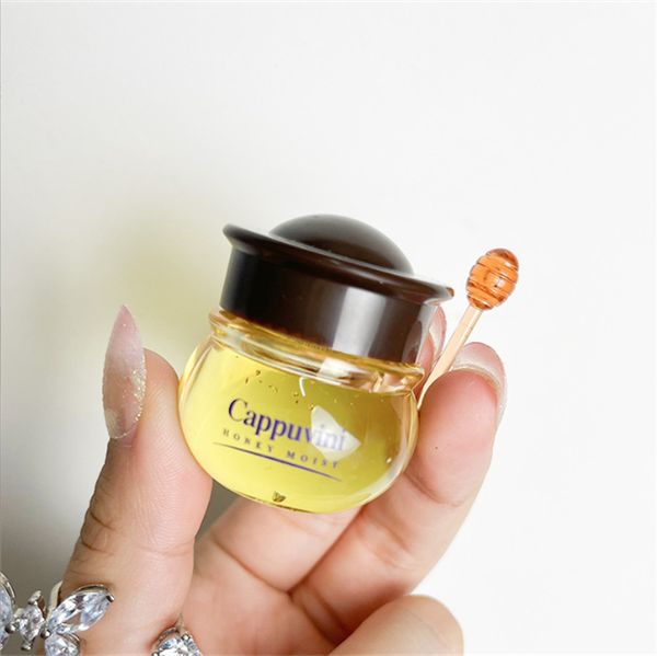 1Pc Little Honeypot Idratante Lucidalabbra Nutrire Anti Rughe Balsamo per le labbra Miele Favore Olio per le labbra Dormire Cura delle labbra Coreano Comestic