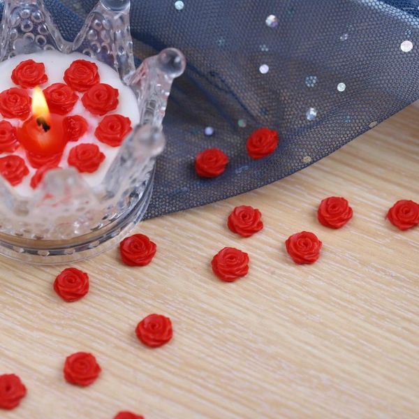 Stampi da forno Mini Rose Stampo in silicone Fondente Dessert Decorazione Tazza creativa Fiore di cera
