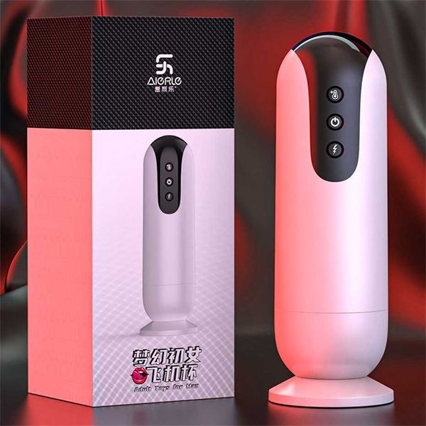 Aircraft Cup Men's Totalmente Automático Frequência Variável Auto aquecimento Inteligente Indução Brinquedo sexual 75% de desconto nas vendas online