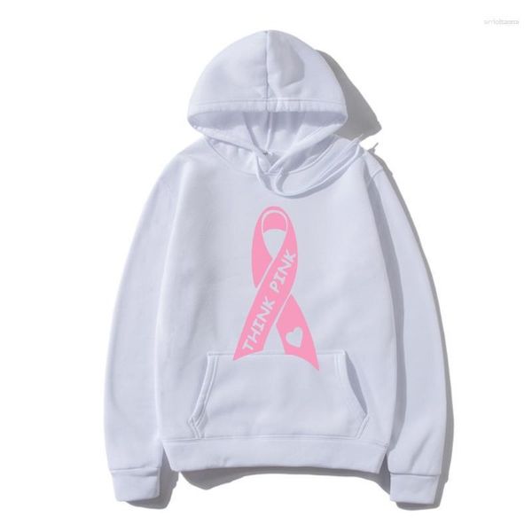 Herren Hoodies Herren Hoodi TSDFC Think Pink Ribbon Baseball Sweatshir Breas Cancer Awareness Raglan Unisex Herren Damen Oberbekleidung