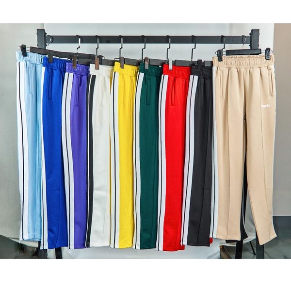 Designer Men Palm Pant Print Fashion Style Long Pants Casual Mens Rainbow Jogger Stripes Drawstring Size 2023 LPM