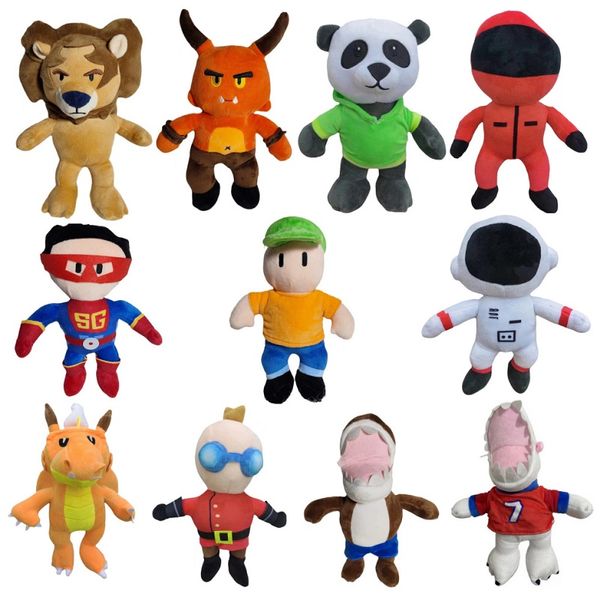 Производители Оптовые 30 см 11 стилей спотыкаются парень плюшевый игрушечный мультфильм Panda Lion Game, окружающие куклы