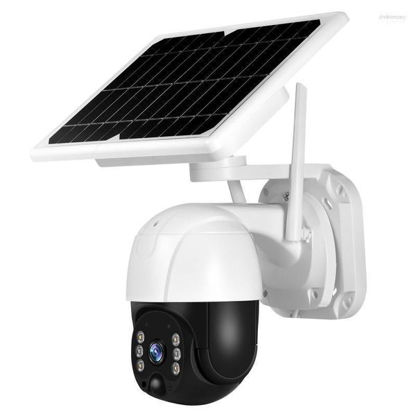 Kameras Solar -Überwachung Kamera Outdoor 3MP Wireless WiFi Home PTZ wiederaufladbare Batterieantrieb Cameraip IP ROGE22 LINE22