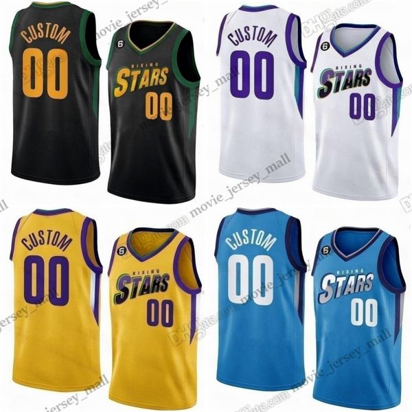 2023 Rising Stars Basketball Jerseys Victor Wembanyama Scoot Хендерсон Брэндон Миллер Тейлор Хендрикс Мохав Король Кеннет Джарэйс Уокер МакКлунг Скотти