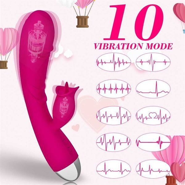 Sexspielzeuge Vibrationsstab Heizmassage Zunge Zweiter Bedarf für Erwachsene Frauenspielzeug 75 % Rabatt auf Online-Verkäufe