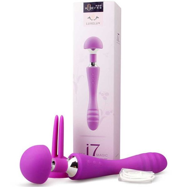 WOWYES/Ouyasi Charging AV Shaker Feminino Double Massage Stick Produtos para adultos 75% de desconto nas vendas on-line