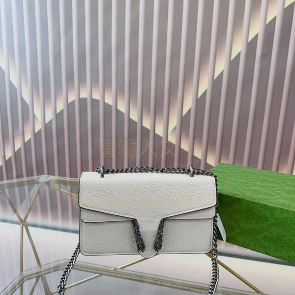 Clássico cadeia de luxo fashion puro couro python marca carteira retrô senhoras preto e branco bolsa de couro designer bolsa de ombro corrente de aço 4 estilos.