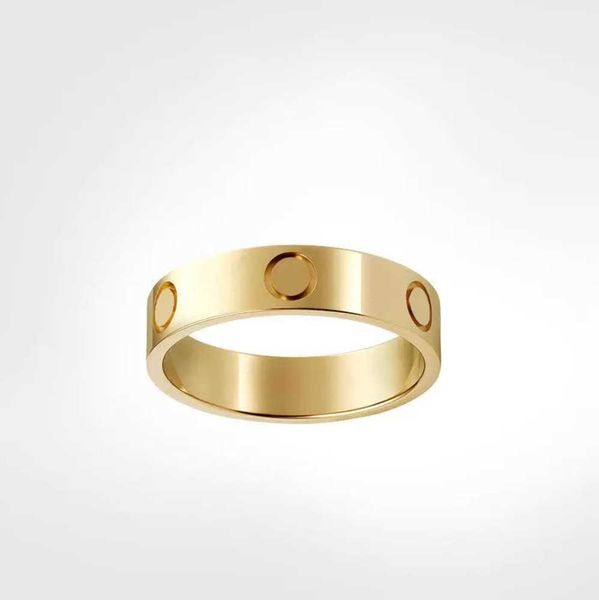 Anéis de banda anel de parafuso de amor anéis masculinos clássico designer de joias de luxo feminino diamante titânio liga de aço banhado a ouro ouro prata rosa nunca desbota design de fluxo de maré 78e