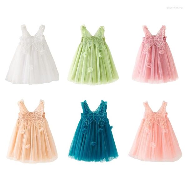 Vestidos para meninas, meninas, verão, princesa, vestido de tule, infantil, adorável combinação