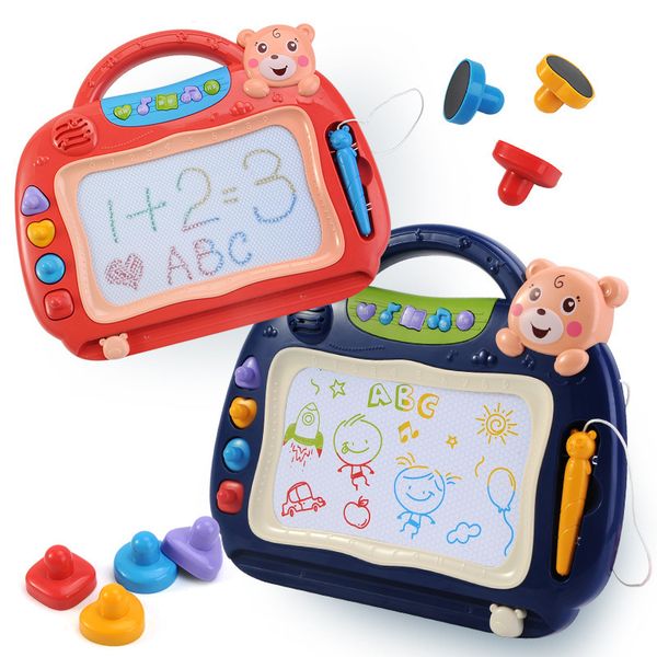 Brinquedos de inteligência Montessori magnético quadro-negro aprendizagem pintura magnética escrita tablet educação cor desenho prancheta brinquedos para presente infantil 230621