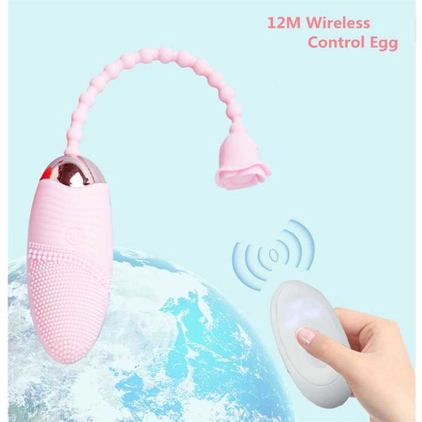 Telecomando wireless Rose Fun Jumping Egg Le studentesse usano il dispositivo di vibrazione per indossare invisibilmente prodotti per adulti Sconto del 75% sulle vendite online