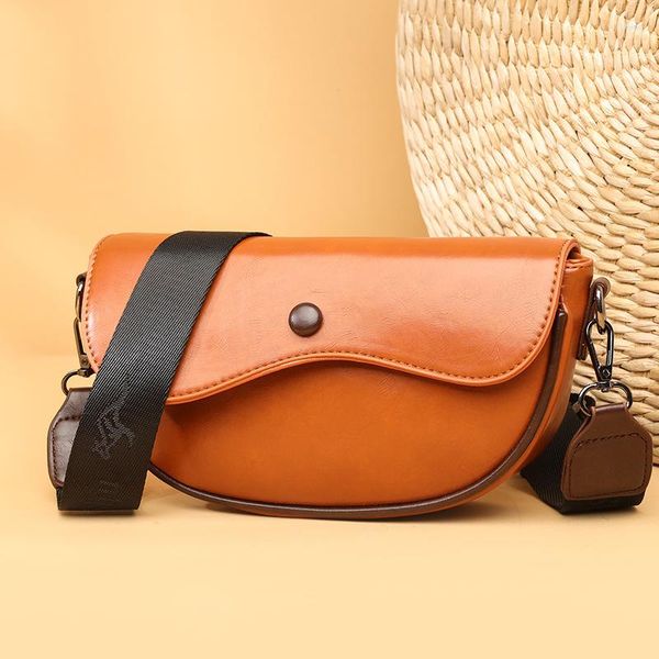 Akşam çantaları moda düz renkli PU deri omuz çantası messenger çanta kadınlar tek kayış crossbody el çantası koltuk altı