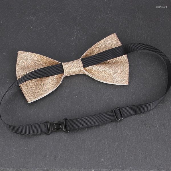 Fliegen Mode Unisex Glänzende Goldene Männer Formale Bowknot Krawatte Krawatte Männliche Kinder Business Hochzeit Hemd Bowtie Party Weihnachtsgeschenke