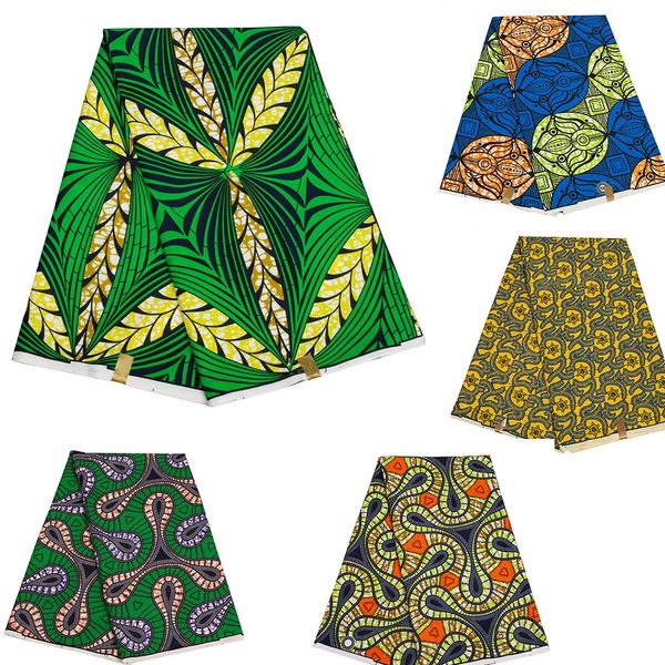 Africa Stampe nigeriane Tessuto batik Cera reale Patchwork Abito da cucito Artigianato Perizoma Poliestere Ankara Designer Tissu