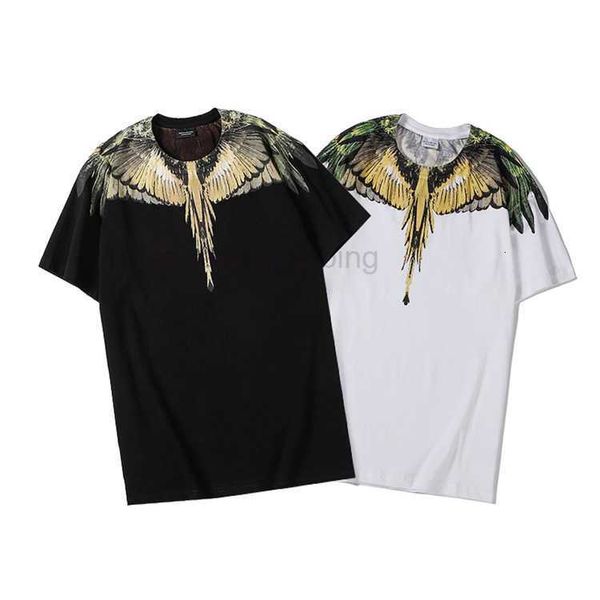 Mb High-end New Yellow Jungle Wings Cotton T-shirt a maniche corte per uomo e donna in costume da coppia