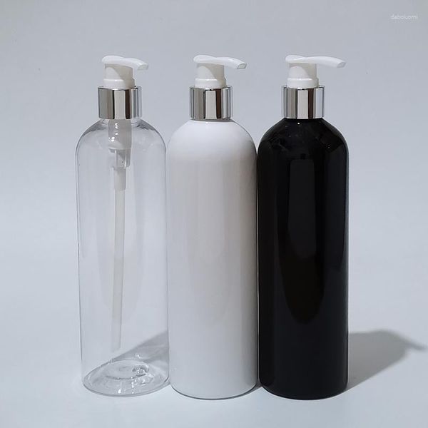 Bottiglie di stoccaggio Contenitore per pompa di sapone liquido per lozione di plastica vuoto da 400 ml per l'imballaggio cosmetico dello shampoo per gel doccia per la cura personale