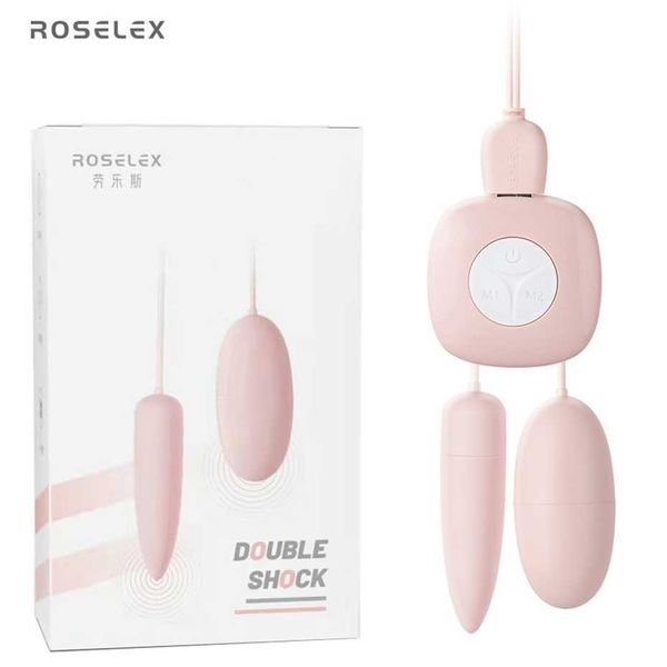 ROSELEX Rolls Pointed Round Double Jump Egg Single Control Bomb Dispositivo femminile Coppia che flirta Strumento sessuale 75% di sconto Vendite online