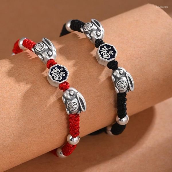 Link Armbänder XiYuan Silber Farbe Modische und herrschsüchtige Handwerksmarke Thai Buddha Zwei Druck Drei Ketten Perlenarmband