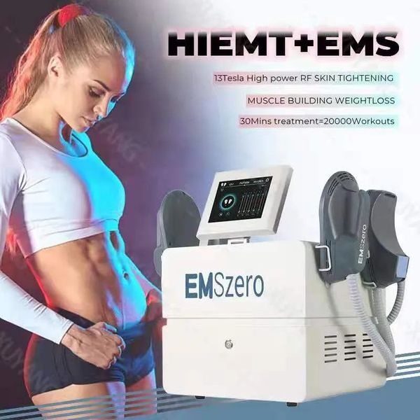 EMSzero mais recente 2023 14 Tesla EMS Body Sculpting Build Sculpt Machine Muscle Stimulate RF Fat Removal Equipment