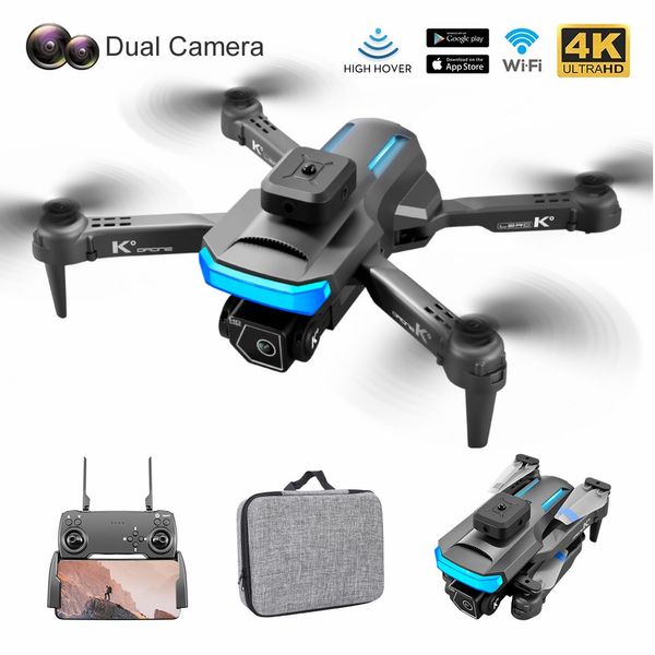 XT5 Drone Professionale 4k HD Camera Mini Drone A quattro vie Evitamento degli ostacoli Altezza Hold RC Elicottero Pieghevole Quadcopter Rc Drone