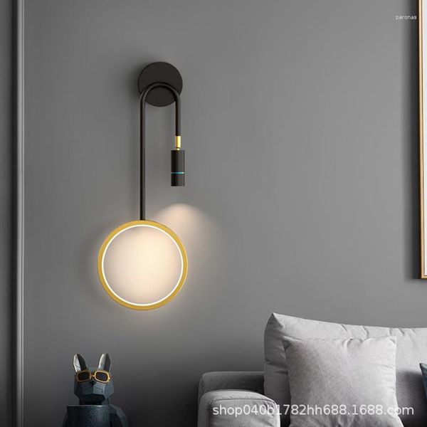 Lampada da parete Lanterna Applique Vetro Carino Coreano Arredamento per la stanza Decorazione vivente Accessori Idraulico industriale