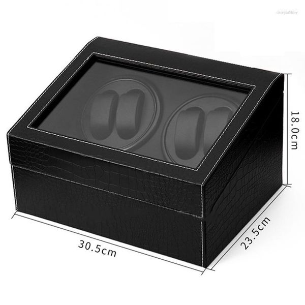 Caixas de relógio 3 Design 4 6 Caixa de enrolador MADEIRA Para relógios MECÂNICOS automáticos MADEIRA Enrolamento Motor Shaker Uhrenbeweger Watchwinder Casket