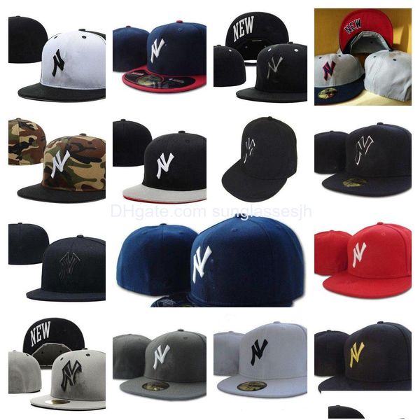 Cappellini da baseball aderenti Cappelli snapback Sport Tutte le squadre Designer unisex Cotone Flex Basket Uomo Cappello da ricamo Calcio Baseball Hockey Così Dhbqo