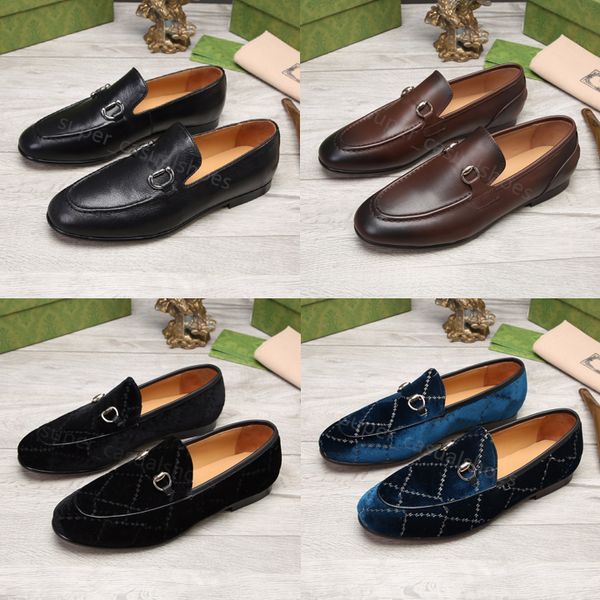 Designer-Schuhe, luxuriöse Herren-Loafer, echtes Leder, braun, schwarz, Herren-Wildleder, lässige Designer-Kleiderschuhe, Slip-on-Hochzeitsschuh mit Box 38-46