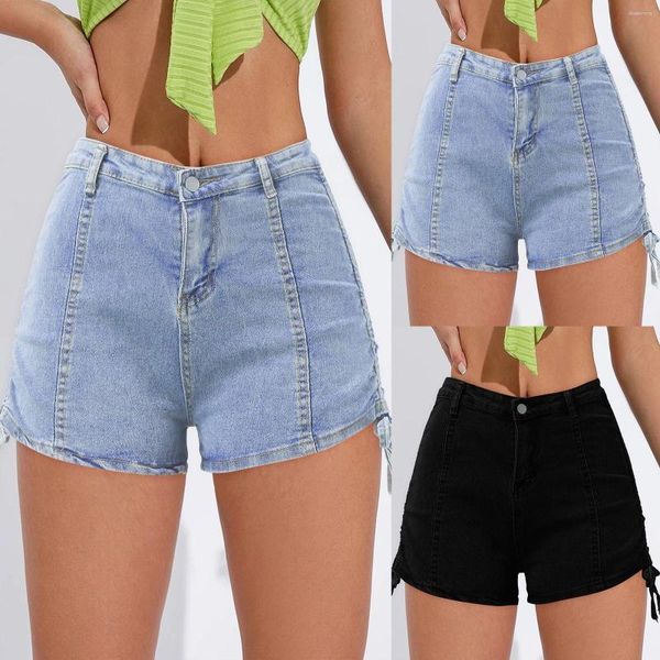 Shorts Feminino Feminino Conjunto Casual de Duas Peças com Botão Solto Cardigã Feminino Sexy Sem Mangas Alça Espaguete Macacão Curto Clube de Festa