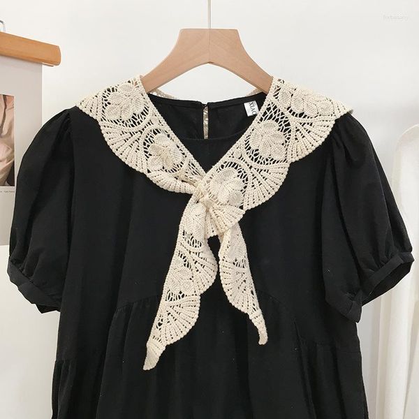 Fliegen Frauen Gefälschte Kragen Für Pullover Kleid Hemd Abnehmbare Kragen Schulter Wraps Tücher Weibliche Weiß Kleine Cape