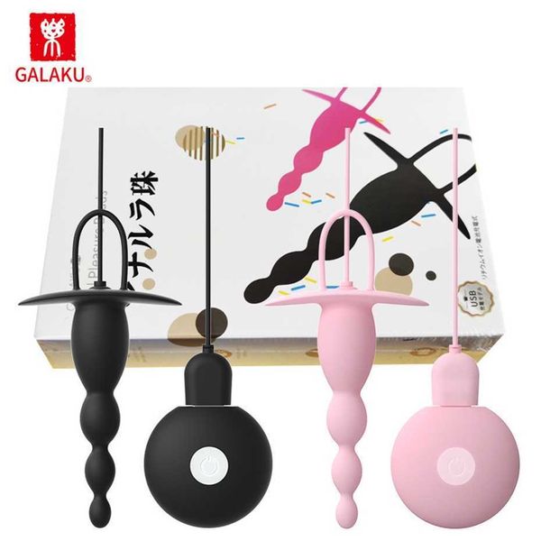 Galaku Miju Pull Ball Anterior Vestibular Anal Plug Teleskop Vibration Wear Gerät für Männer und Frauen Massagestab Erwachsenenprodukt 75 % Rabatt auf Online-Verkäufe