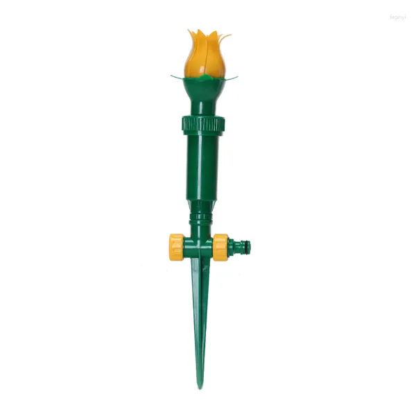 Equipamentos de rega Tulipa amarela Flor em botão Atacado Fábrica Automática de Plástico Jardim Gramado Grama Aspersor de Água