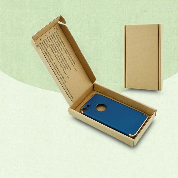 Hediye Sargısı 10 PCS Telefon Kılıfı Paket Kutusu Mücevher Ambalaj Kutuları için Sert Karton Kağıt