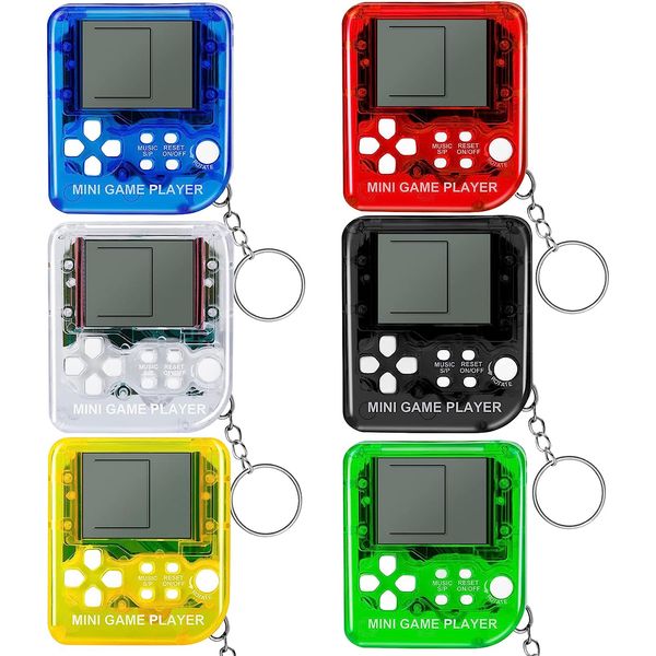 Mini jogos de vídeo lembrancinhas de festa chaveiro brinquedos multi cores gamepad decoração brinquedo chaveiros para mochila material escolar de aniversário chaveiros para presente infantil