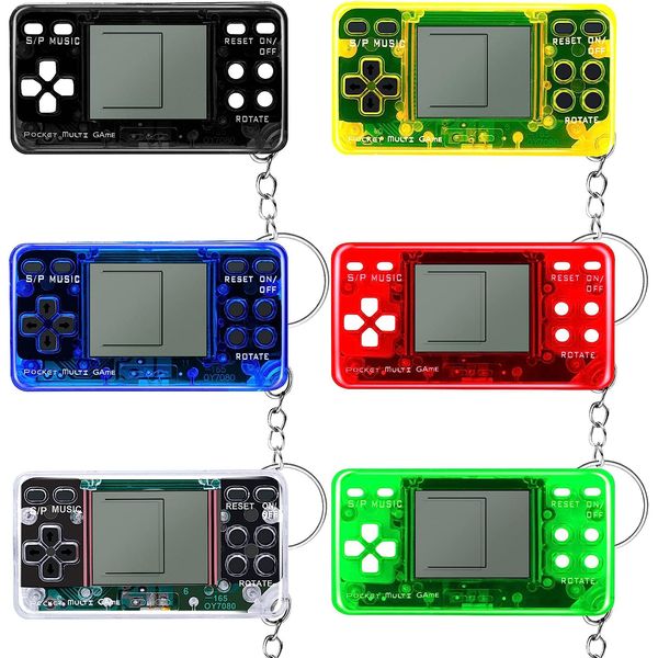 Mini videogioco giocattolo schermo gamepad bomboniere portachiavi giocattolo multi colori Gamer decorazione gioco regalo ideale per bambini