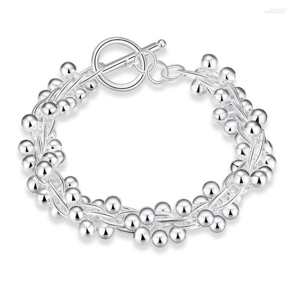 Link Pulseiras Presente de Casamento Atacado H019 Pulseira Banhada a Prata Chegada Moda Jóias Para Mulheres Uva