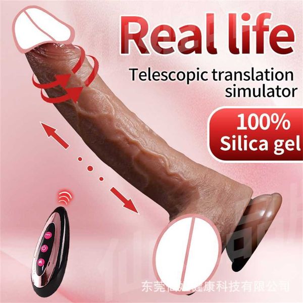 Vibratore elettrico intelligente retrattile oscillante vibrante riscaldamento giocattolo del sesso bastone femminile 75% di sconto sulle vendite online