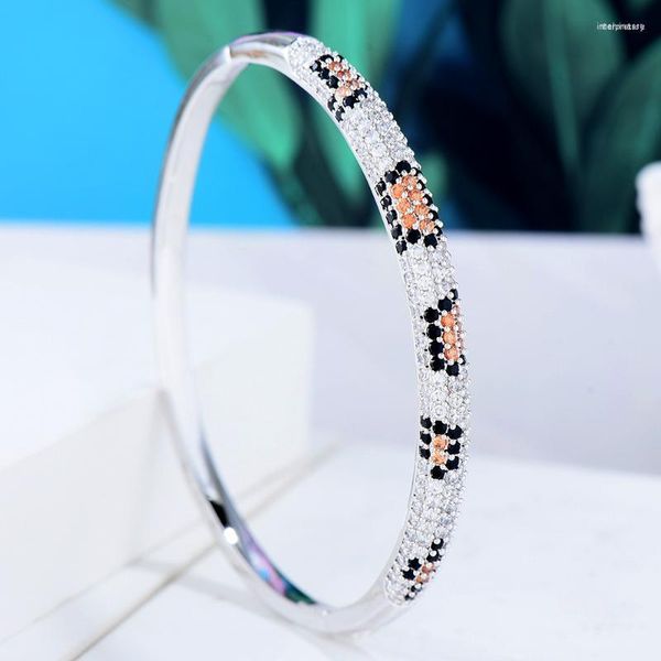 Bangle Godki роскошные кубические циркониевые браслеты браслеты винтажная богемная манжета для женщин женские украшения моды