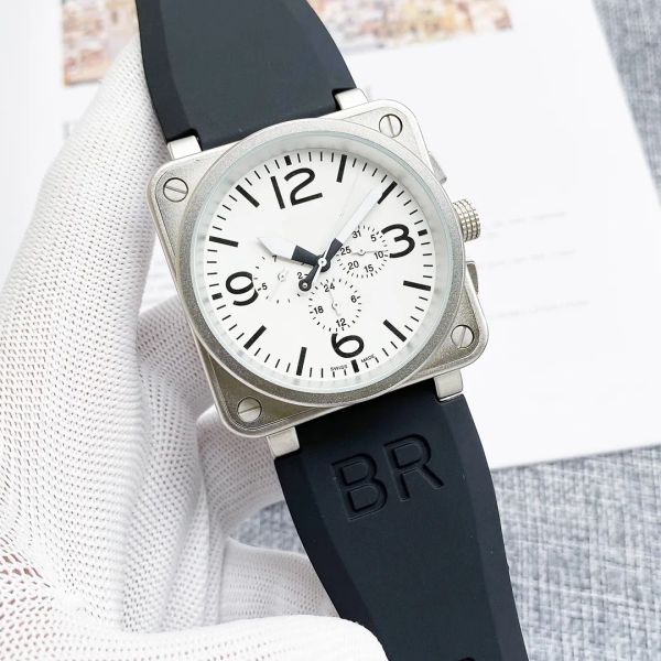 2023 новые наручные часы мужские колокольчики автоматические механические часы коричневая кожа черная резина ross наручные часы подарок jason007