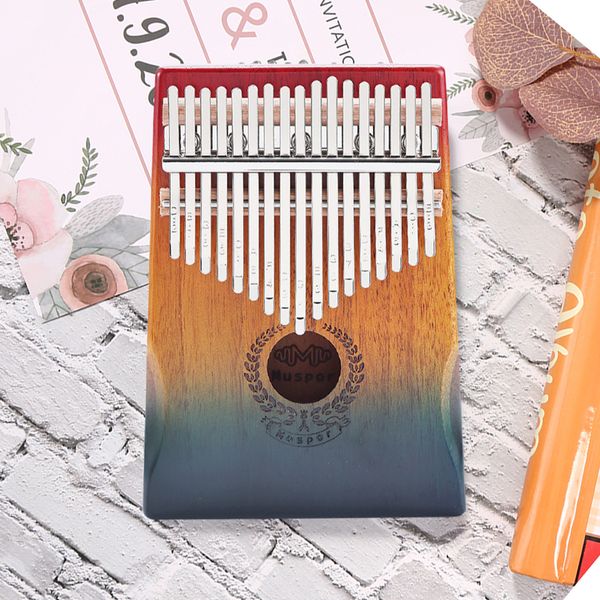 Taşınabilir Kalimba Ahşap Zarif Parmak Başparmak Piyano Basınçlı Basınçlı Oyuncaklar Müzik Enstrümanı Müzik Aşağı