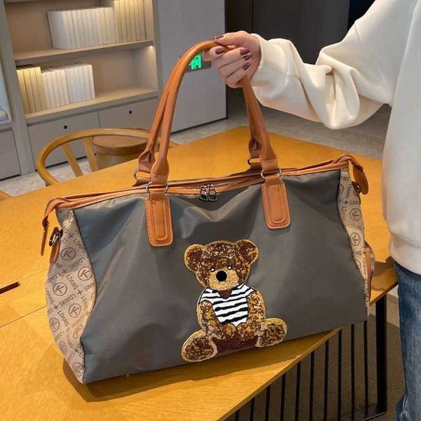 con tracolla in tessuto Oxford di grande capacità Sport e fitness per borsa da viaggio portatile da donna Telaio per zaino in pelle di tela