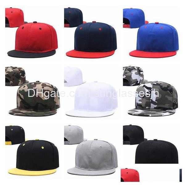 Cappellini da baseball All'ingrosso All Team Man Snapbacks Ricamo Basket Montato Gorras Regolabile Hip Hop Bone Marchio Cappello in pelle H Dhfr6