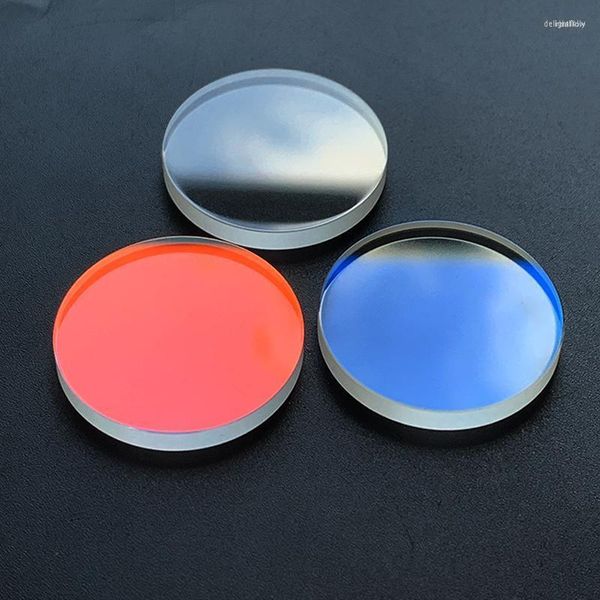 Kits de reparo de relógios ferramentas 28 vidro de safira plano de 3,3 mm para mergulhadores automotivos de marca SKX013 SKX015 MOD cristal azul vermelho AR-coating parte Deli22