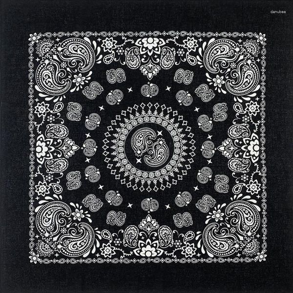 Eşarplar 56cm Kadınlar Fullarca Hip Hop Amip Pamuk Kare Scarf Bandana Kafa Bandı Paisley Erkekler/Erkekler/Kızlar İçin Hediyeler Yüksek Kalite