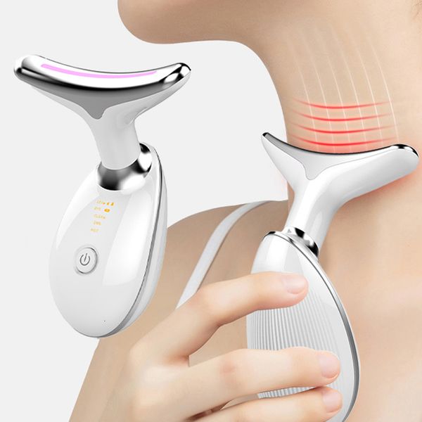 Massageador facial Face Neck Lifting Machine Beauty Device Pon Therapy Massager Reduce Double Chin Anti Aging Wrinkle Vibrator 230621