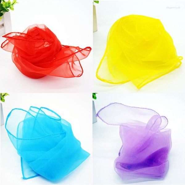 Schals Frauen Sommer Frühling Transparent Quadrat Schal Einfarbig Kopf Tragen Dünne Chiffon Mode Wraps