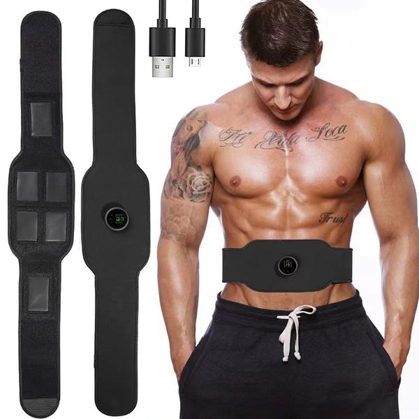 Equipamento Slim portátil Estimulador muscular elétrico EMS Body Shaping Massager Abdominal Slimming Machine Perda de peso Home Fitness Abs Musculação 230621