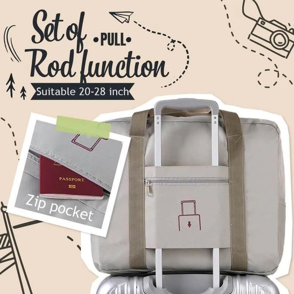 Reiseflaschen, faltbare Reisetasche, praktisch, leicht, großes Fassungsvermögen, Handgepäck für die Aufbewahrung im Freien, tragbar, 230625